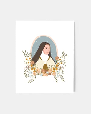 Be A Heart-St Therese Print