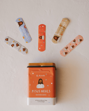 Be a Heart-Jesus Heals Bandages with box