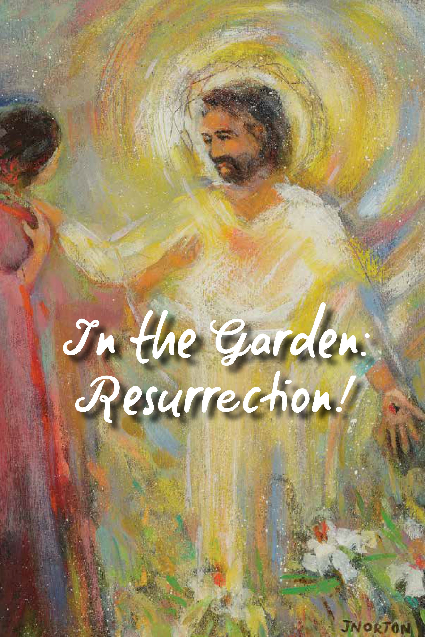 Resurrected Christ embracing an apostle