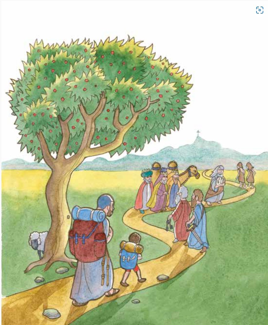God is Calling interior illustration