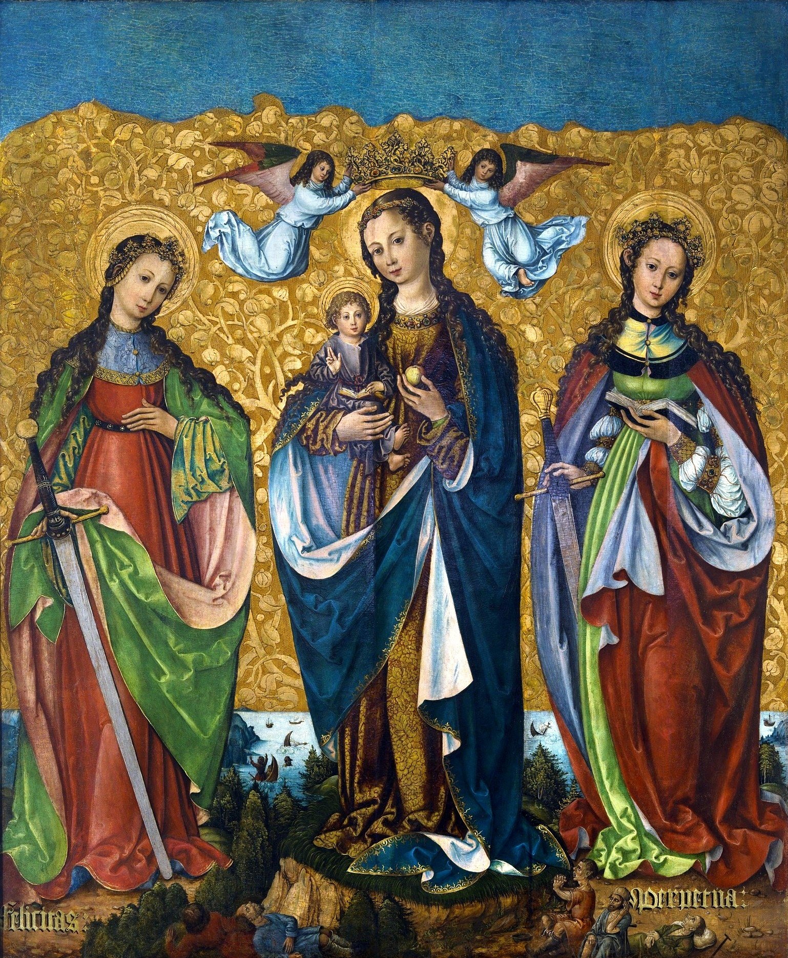 Mary with the Child, St. Felicity of Carthage & St. Perpetua