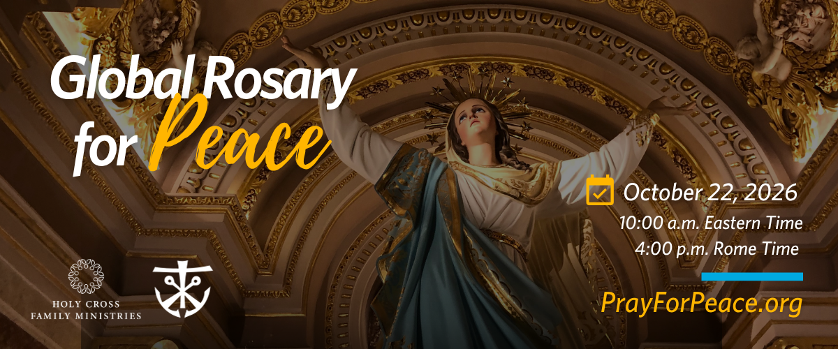 2026 Global Rosary for Peace eblast banner (600 x 250 px)