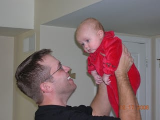 My youngest brother enjoying his first niece!