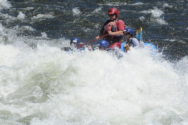 children underwater rafting experience