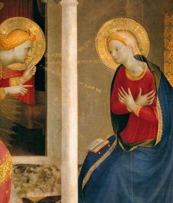 Annunciation (detail), Fra Angelico.  Courtesy WikiCommons.