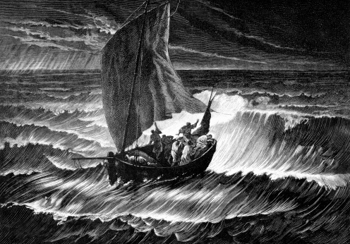 Wynn, Steven. Jesus Christ Sleeps in Boat through Storm. Getty Images.