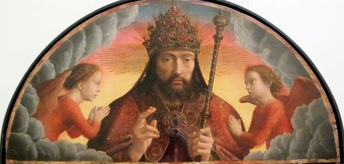 "Gerard david, dio padre benedicente tra due angeli, 1506 ca." by Sailko - Own work. Licensed under CC BY-SA 3.0 via Wikimedia Commons.