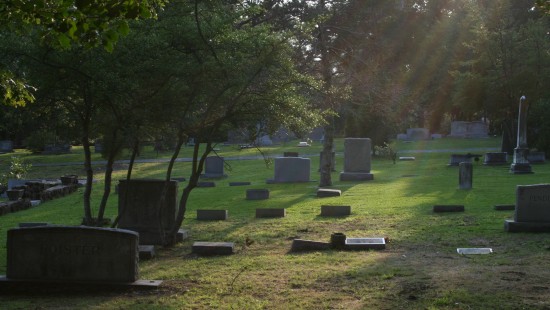 A photo of the Chapel Hill Cemetery, available from Wikimedia Commons