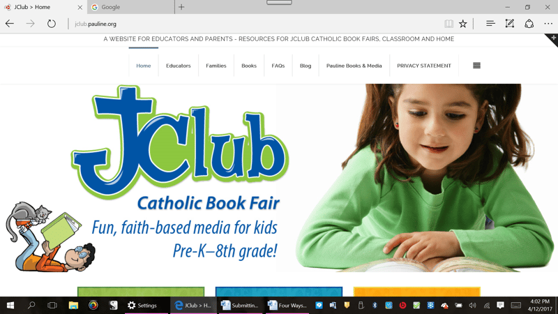 "Four ways to nurture faith through JClub Catholic book fairs" by Sister Margaret Kerry, fsp (CatholicMom.com)