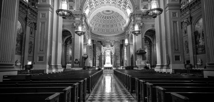 "Cathedral Basilica of SS. Peter and Paul, Philadelphia" by Marcela (2015) via Flickr. All rights reserved.