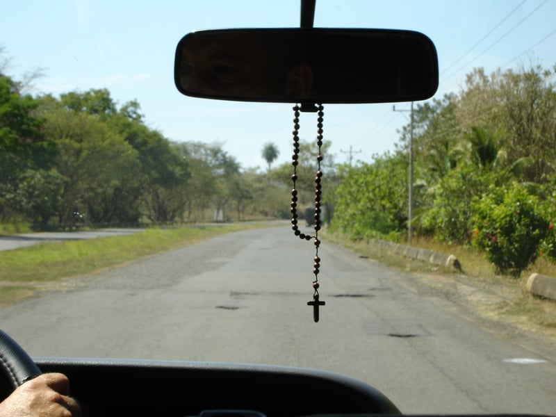 "Praying the Rosary on the Road" by Tiffany Walsh (CatholicMom.com)