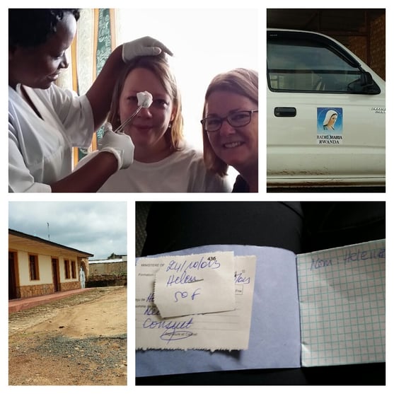 Sweet Helen's injury and our visit/field trip to a Rwandan hospital.