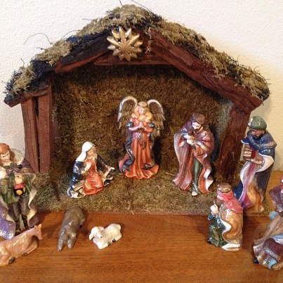 Is your nativity set on display in your home? Share it with MyYearofFaith.com at http://www.myyearoffaith.com/2012/12/18/the-creche-web-challenge/