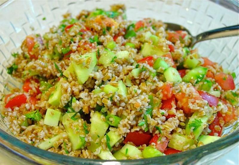 Meatless Friday: Summer Bulgur Salad by Barbara Stein for Catholicmom.com