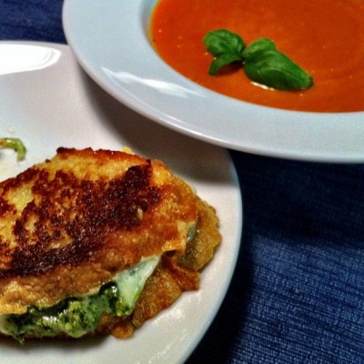 Classic Tomato Soup and Grown-Up Grilled Cheese