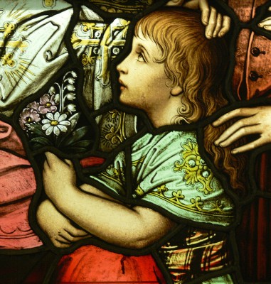 976px-LA_Cathedral_Mausoleum_Jesus_and_the_children_detail1