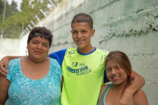 Brayan's family has been supportive of his new passion for running. Photo copyright 2017 Unbound. All rights reserved.