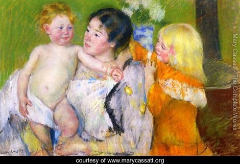 After The Bath - Mary Cassatt 