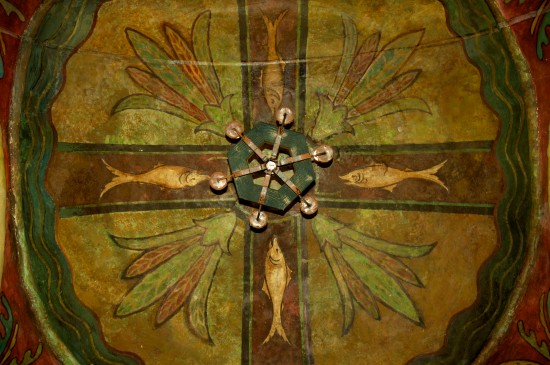 Mission San Gabriel Baptistery Ceiling