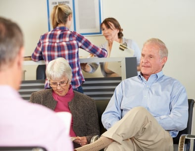 Patients In Doctor's Waiting Room