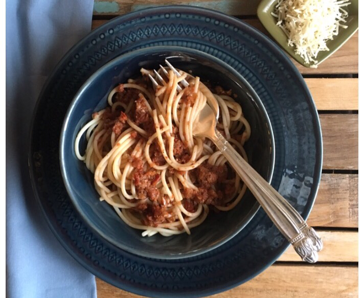 Meatless Friday: Walnut Bolognese Sauce by Catherine Hamilton (CatholicMom.com)