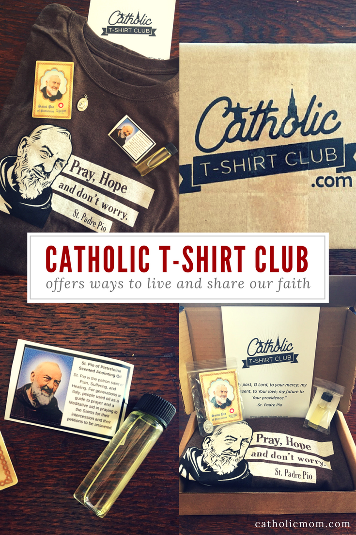 "Catholic T-Shirt Club Offers Ways to Live, Share Our Faith" by Sarah Damm (CatholicMom.com)
