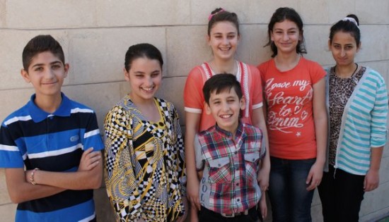 Refugee children at the Pontifical Mission Library in Amman, Jordan