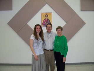 Channing with Deacon Tom and Dee Fox