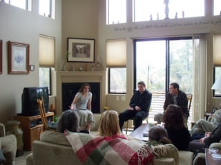 Channing gives her testimony in the Fox home