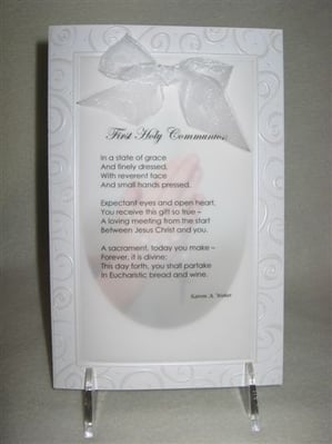 Communion Greeting Card for a Girl
