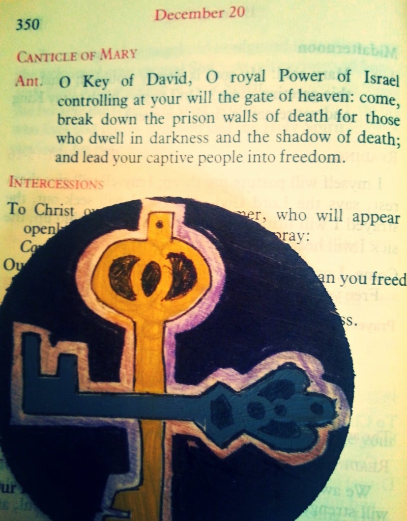 "O Key of David - Tonight's O Antiphon" by Elena LaVictoire (CatholicMom.com)