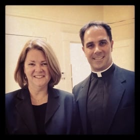 Lisa Hendey with Fr. Donald Calloway