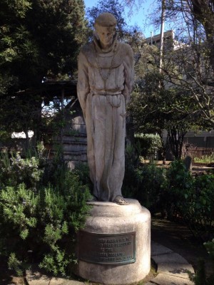 Statue of St. Junipero Serra. Copyright Christine Johnson. All rights reserved.