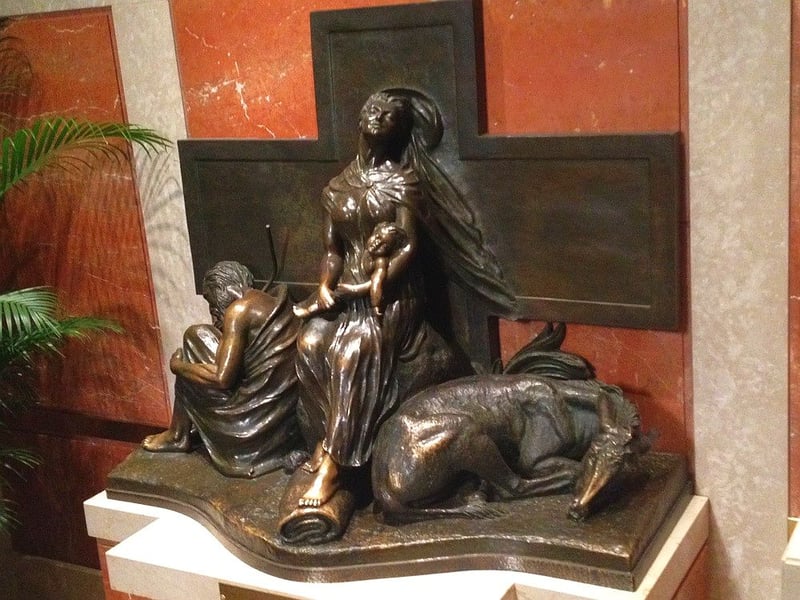 The Holy Family Resting - The Flight to Egypt