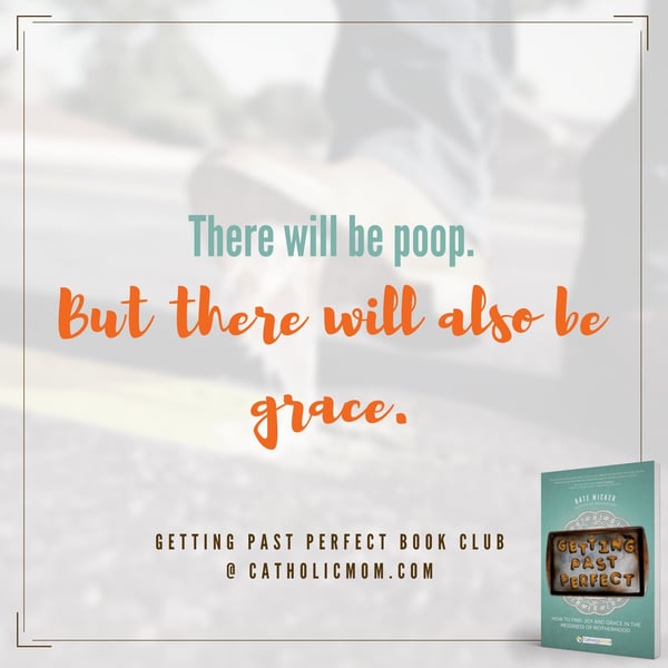 There will be poop. But there will also be grace. #GettingPastPerfect #bookclub