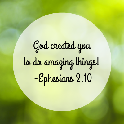 God created you