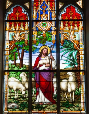 Good Shepherd window at St Joseph - Photo used with permission of Teresa Chisholm