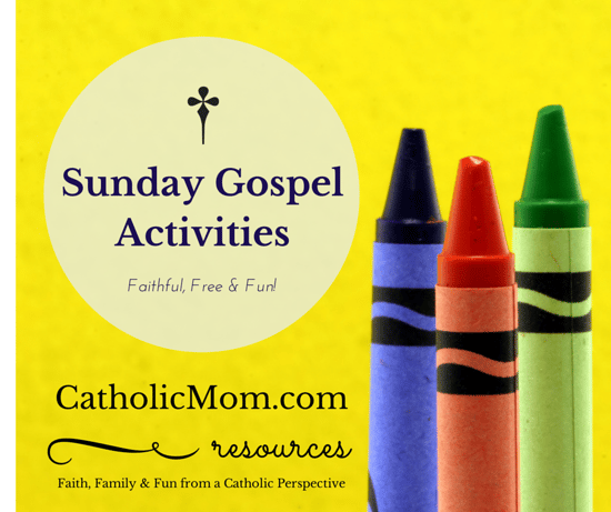 Catholic Coloring and Gospel Worksheet Activites