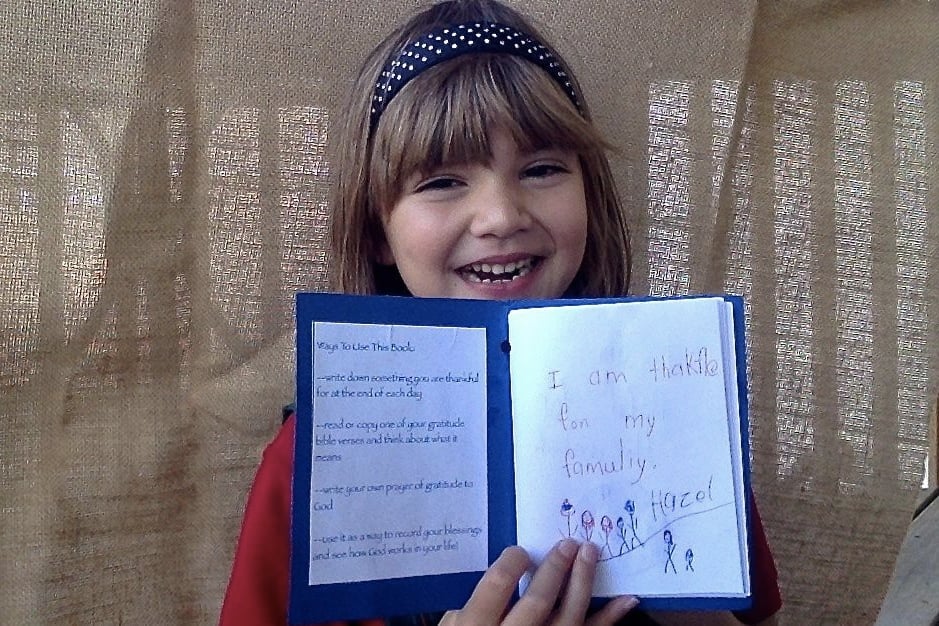 Hazel and gratitude journal
