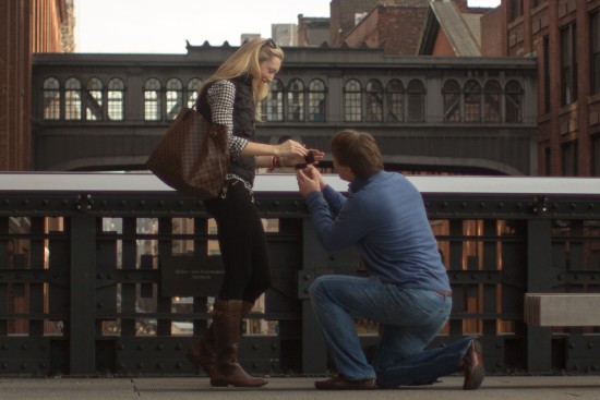 High Line Nyc Marriage Proposal