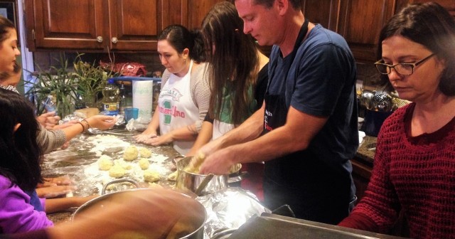 Family Cooking Together