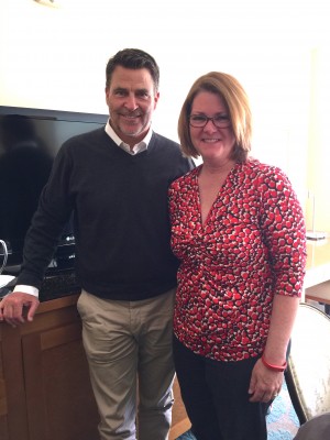 Ted McGinley of "Do You Believe?" with Lisa Hendey