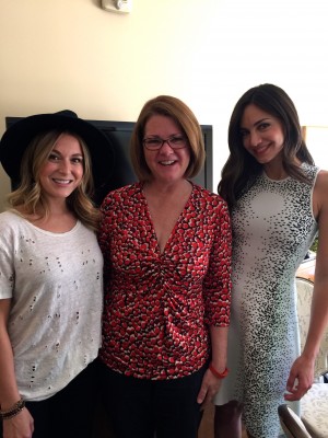 Alexa Penavega and Valerie Dominguez of "Do You Believe?" with Lisa Hendey