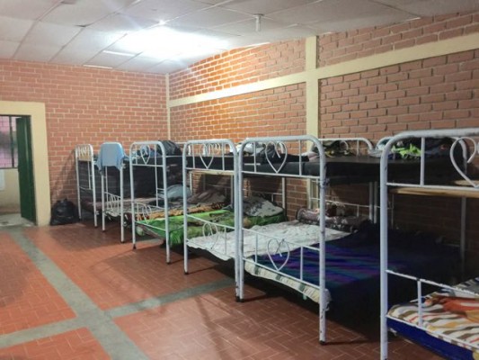 One of the few photos I can show you from the IDP Center in Pasto. The brave residents who call these bunkbeds "home" inspired me today with their courage, but also their full-hearted warm welcome to us. 
