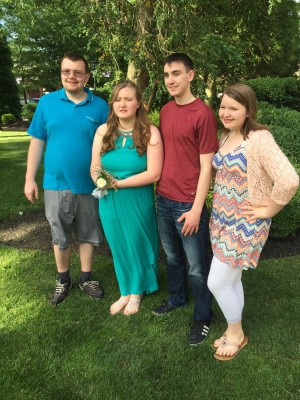 Danielle's brothers Brendan & Colin, and sister Shannon showing their support at the promenade.