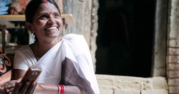 Sunita Devi, a mother of five, works with CRS to counsel other mothers about the needs of their developing babies—both inside the womb and in their first year after birth. Photo by Jennifer Hardy/CRS