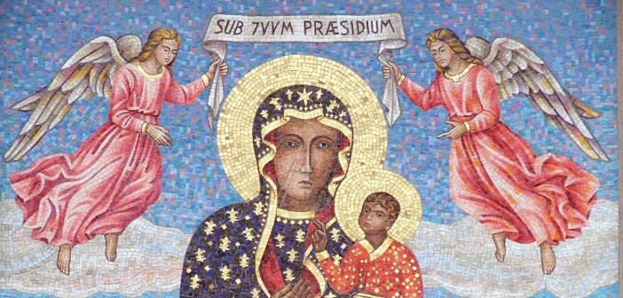 "Jasna Góra - mosaic 01-removed from the wall" by Fabiano FavretPhoto by YarlRecropped (wall background taken off) by Channer - Own work. Licensed under CC BY-SA 3.0 via Wikimedia Commons.