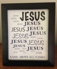 Jesus, Jesus, Jesus Framed Print reduced size