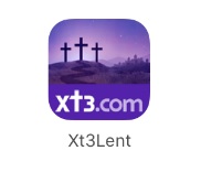 Lent app on white screensaver