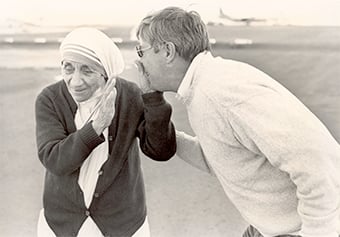 Mother Teresa & Larry Bourassa Jig Jiga, Ethiopia, Christmas 1984 Photo from Larry's personal collection.